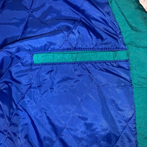 Vintage Adidas Windbreaker Men’s L Teal/Royal Blue - Picture 11 of 16